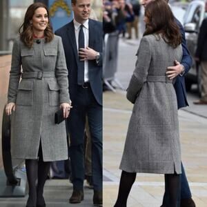 New Kate Middleton L.K. Bennett Delli Check Coat